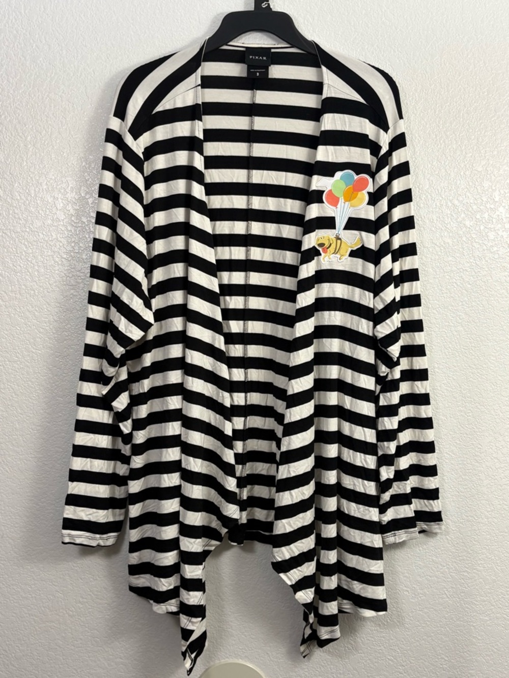Torrid Disney Pixar UP! Doug Striped Open Front T-Shirt Cardigan - Picture 3 of 9